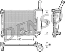 Radiaator, mootorijahutus Denso DRM09088
