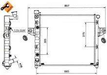 Radiaator, mootorijahutus NRF 58112