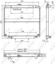 Radiaator, mootorijahutus NRF 52238