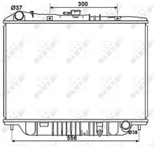Radiaator, mootorijahutus NRF 53517