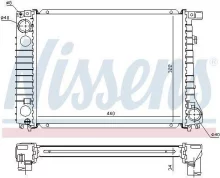 Radiaator Nissens 60797A