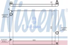 Radiaator, mootorijahutus Nissens 60763