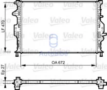 Radiaator, mootorijahutus Valeo VAL735374