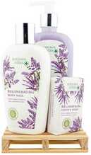 Kosmeetika kinkekomplekt Bohemia Gifts Lavender SPA, vedelseep 300 ml + kehapiim 250 ml + seep 100 g
