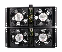 Jahutuspaneel Extralink 4 Way Fan Unit, must, 2 m kaabel, 2 tk