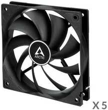 Ventilaatorite komplekt Arctic F12 PWM, 120 mm, must, 5 tk