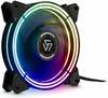Korpuse ventilaator Inter-Tech Alseye Halo 3.0, 120 x 120 x 25 mm, must