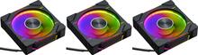 Ventilaator Phanteks D30 PWM, 120 mm, must, 3 tk