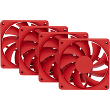 Jahuti HYTE FA12, 120 mm, punane, 4 tk