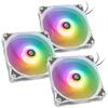 Korpuse ventilaator BitsPower Notos RGB PWM, 120 mm, valge, 3 tk