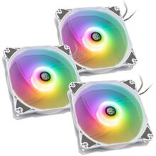 Korpuse ventilaator BitsPower Notos RGB PWM, 120 mm, valge, 3 tk
