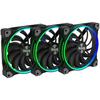 Ventilaator Alpenfohn Wing Boost 3 ARGB, 140 mm, must, 3 tk komplektis