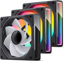Ventilaator Jonsbo ZK-120BR, 120 mm, must, A-RGB, 3 tk