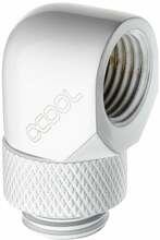 Üleminek Alphacool Eiszapfen L rotatable G1/4 male to G1/4 female, valge, 0.5 cm