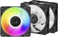 Ventilaatorite komplekt Arctic P12 Pro A-RGB, 3 tk, 120 mm, must