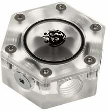 Voolu indikaator BitsPower Hexagon Flow Indictor BP-HFI, läbipaistev