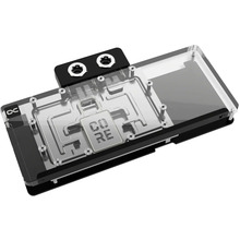 Veeplokk ALPHACOOL Core RX 9070 Mercury ARGB backplate'iga, akrüül