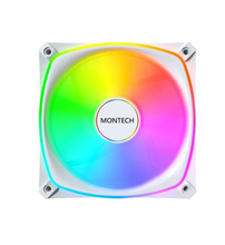 Korpuse ventilaator Montech AX120 Pro, valge, 120 mm