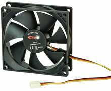Korpuse ventilaator Inter-Tech F-92-S, 92x92x25 mm, must