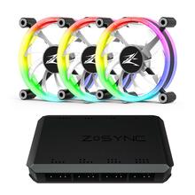 Ventilaator Zalman ZM-LF120A3, 120 mm, must/valge