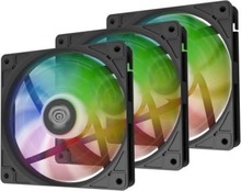 Ventilaatorite komplekt Genesis Oxal 120 ARGB, 3 tk, must, 120 mm