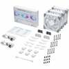 Korpuse ventilaator Phanteks D30 PWM Reverse Airflow D-RGB, PH-F120D30RDRGBPWMWT013P, 120 mm, valge, 3 tk