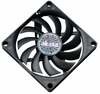 Korpuse ventilaator Akasa Slimfan AK-FN076, 80 mm, must