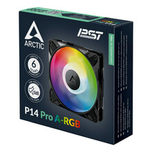 Ventilaator Arctic P14 Pro A-RGB, 140 mm, must