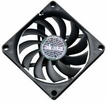 Korpuse ventilaator Akasa Slimfan AK-FN076, 80 mm, must