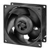 Ventilaator Arctic S8038-10K, 80 x 80 x 25 mm, 4-pin, must