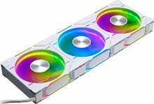 Korpuse jahuti Phanteks D30 PWM D-RGB, 120 mm, valge, 3 tk