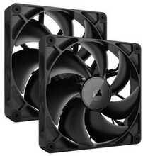 Ventilaator Corsair iCUE LINK RX140, 140 mm, must, 2 tk