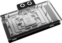 Veeplokk Alphacool Core GeForce RTX 5090 Solid + AMP, ARGB, koos backplate'iga, läbipaistev/must