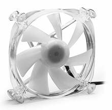 Ventilaator Sharkoon SHARK Disc PWM RGB, 120 mm, läbipaistev
