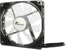 Korpuse ventilaator Inter-Tech Argus L-12025 Aura RGB, 120 mm, must/läbipaistev