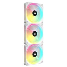Korpuse ventilaator Corsair iCUE LINK QX120 RGB, CO-9051006-WW, 120 mm, valge, 3 tk