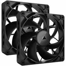 Korpuse ventilaator Corsair iCUE LINK RX140 MAX, 140 mm, must, 2 tk