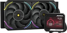 Veejahuti protsessorile Valkyrie V240 LCD, VK-AIOV240B, must, 120 mm