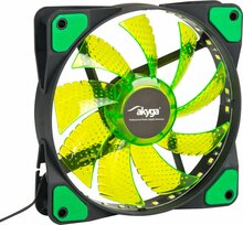 Jahuti arvutile Akyga AW-12E-BG, 120 mm, roheline LED