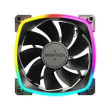 Ventilaatorite komplekt Montech RX120 PWM, 120 mm, must, 3 tk