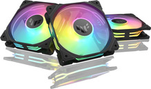 Korpuse ventilaatorite komplekt Asus TUF Gaming TR120 ARGB Reverse, 3 tk, 120 x 28 mm, must