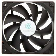 Korpuse ventilaator Silverstone SST-FN121-P, must, 120 mm