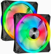 Ventilaator Corsair iCUE QL140 RGB, 140 mm, must