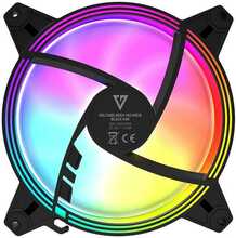 Ventilaator Modecom Volcano Apex 140 ARGB, must, 140 x 140 x 25 mm