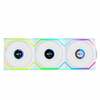 Korpuse ventilaator Lian Li UNI FAN SL Wireless LCD, 120 mm, valge, 3-pack
