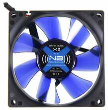 Korpuse jahuti Noiseblocker BlackSilent Fan X2, 80 x 80 x 25 mm, must