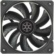 Korpuse ventilaator Silverstone Shark Force 120, SST-SF120B, must, 120 x 25 mm