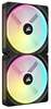 Korpuse ventilaator Corsair iCUE LINK QX140 RGB, CO-9051004-WW, 140 mm, must, 2 tk