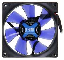 Korpuse ventilaator Noiseblocker BlackSilent X1, 80 mm, must