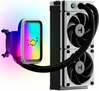 Vesijahuti protsessorile Hyte Q60 THICC 240mm AIO, must/valge, 288 x 84 mm